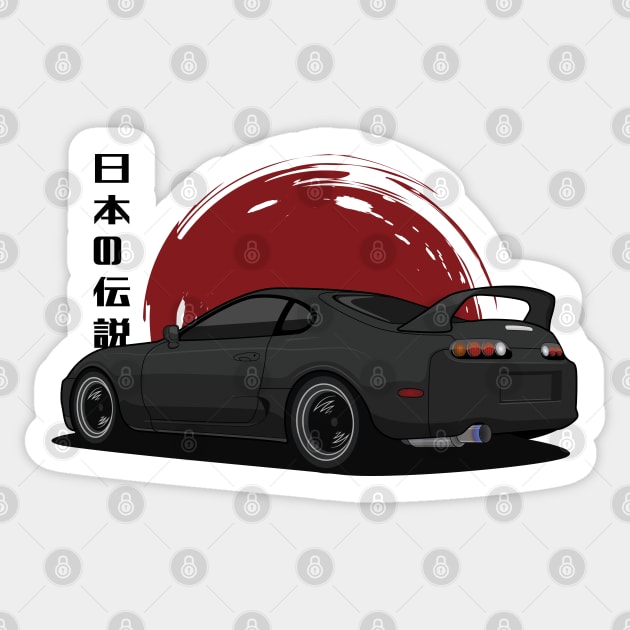 Black Supra Sticker by turboosted